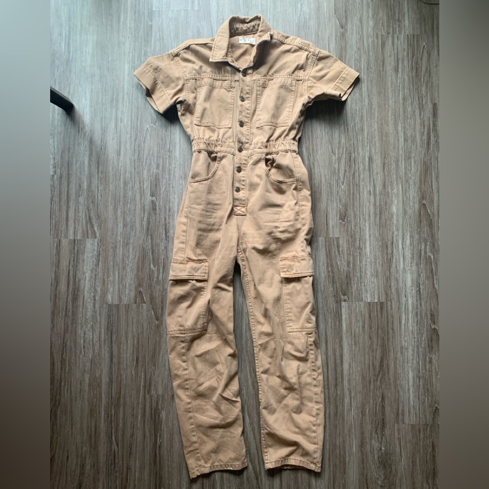 Free People Tan Jumpsuit size XS